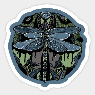 Mellow Cool Circle of the Dragonfly Sticker